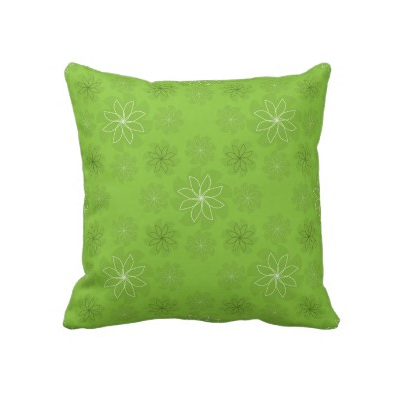 FLORALspin green Pillow